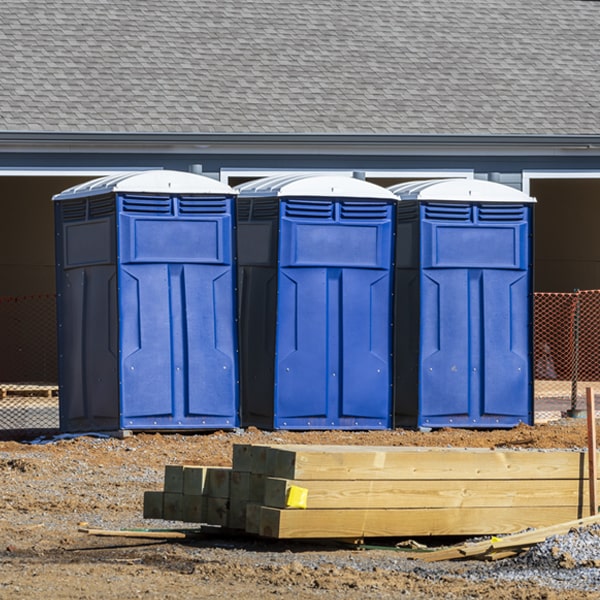 what is the maximum capacity for a single porta potty in Triplett MO